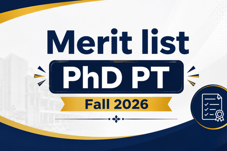 Merit List PhD PT Fall 2026